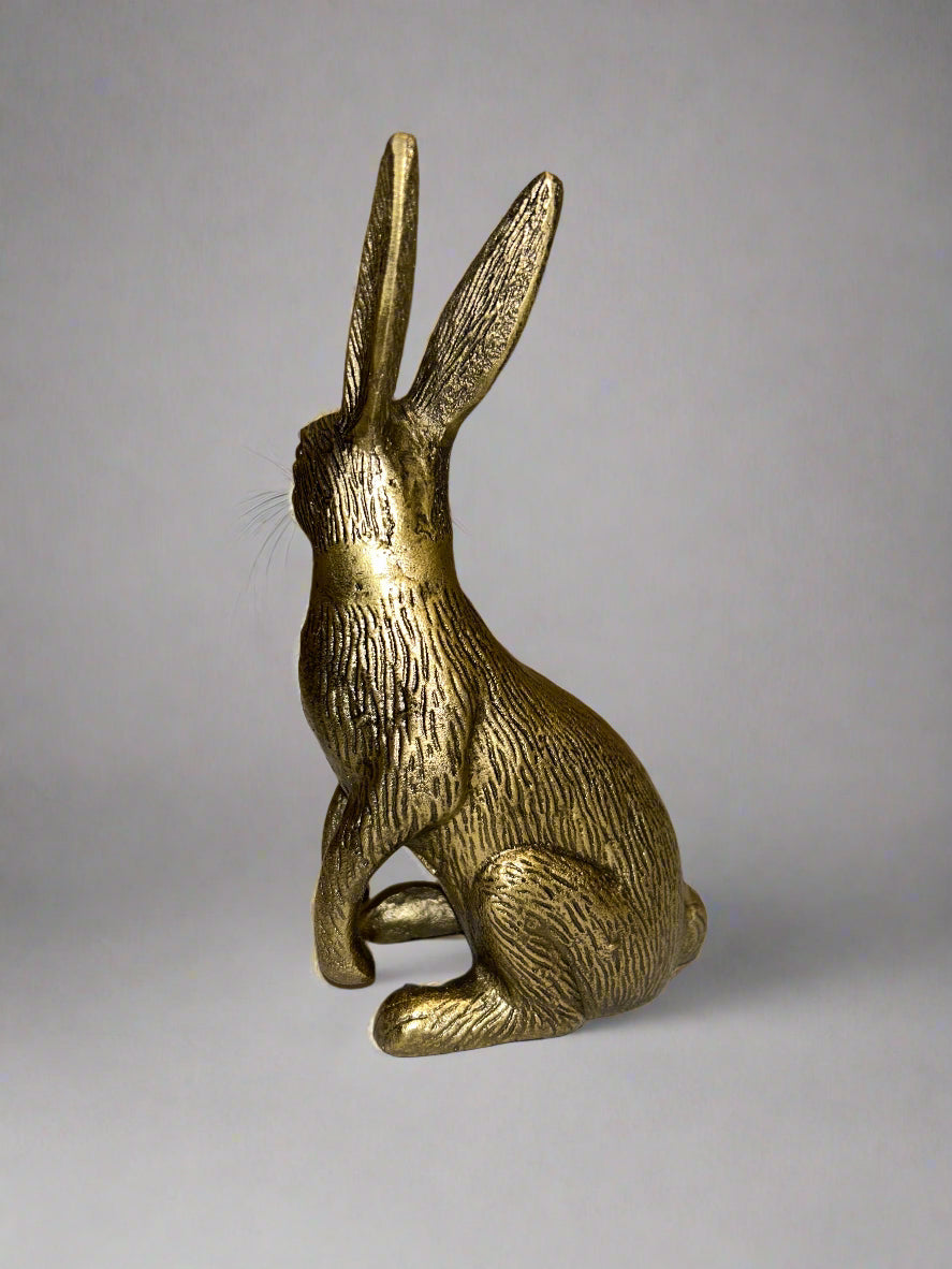 Brass Metal Rabbit Statue