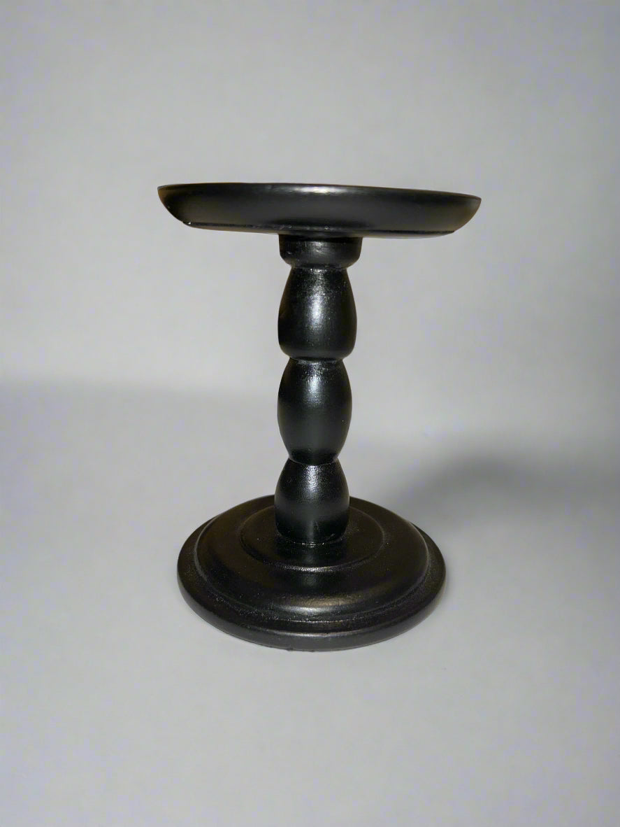 Black Painted Wood Riser