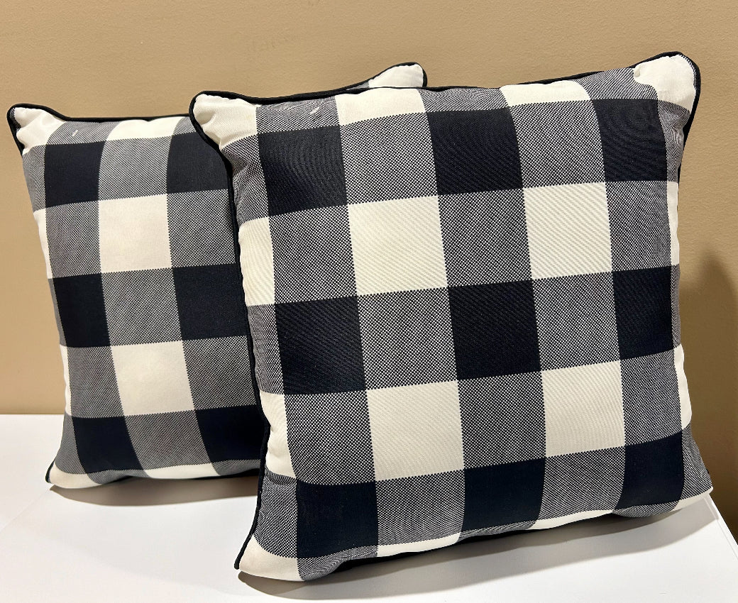 Buffalo Check Indoor/Outdoor Pillows (2)