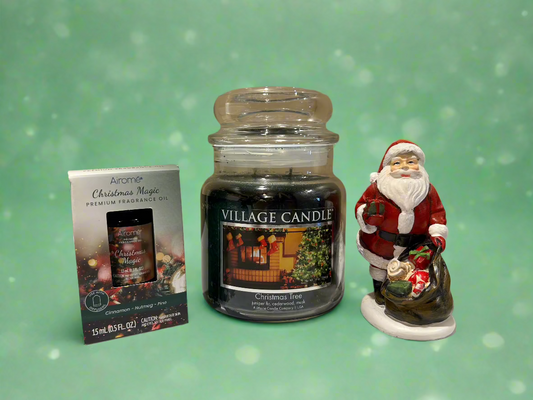 Christmas Tree Candle Gift Set